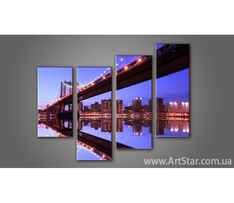Модульная картина Бруклинский мост (4) 2