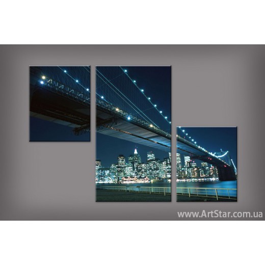 Модульная картина Бруклинский мост 3